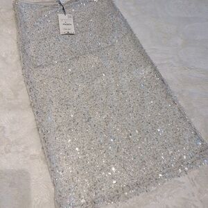 NWT ZARA SEQUINS SKIRT, Size Small